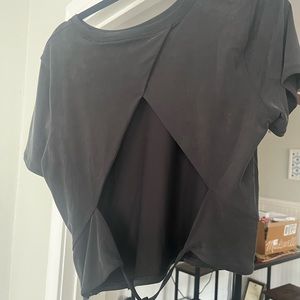 Open Tie Back Short Sleeve